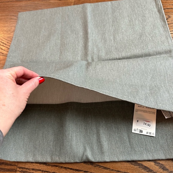 NWT Zara Home Green Cotton Throw Pillow Covers (20x20) - $12 - Picture 4 of 7